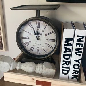 Scale clock decor